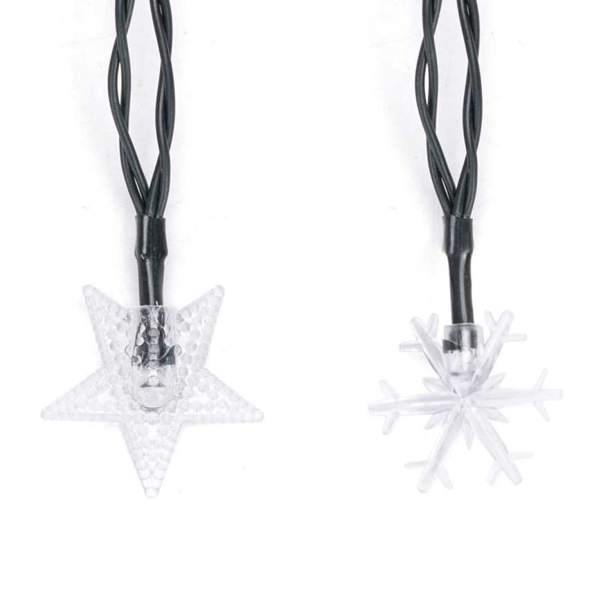 Aigostar - LED Solar-Weihnachts-Lichterkette 50 LEDs / 8 Funktionen 800 mAh 12 m IP65 mehrfarbig