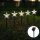 Aigostar - LED Solar-Weihnachtsleuchte LED/0,054W/1,2V 1m IP65 800 mAh kaltweiß
