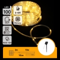 Aigostar - LED Solar-Weihnachtslichterkette 100xLED/8 Funktionen 12m IP65 warmweiß