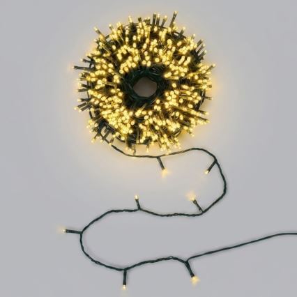 Aigostar - LED Solar-Weihnachtslichterkette 200xLED/8 Funktionen 22m IP65 warmweiß 800mAh