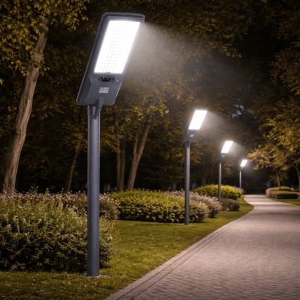 Aigostar - LED-Solar-Straßenleuchte mit Sensor LED/400W/3,2V 4800mAh + Fernbedienung