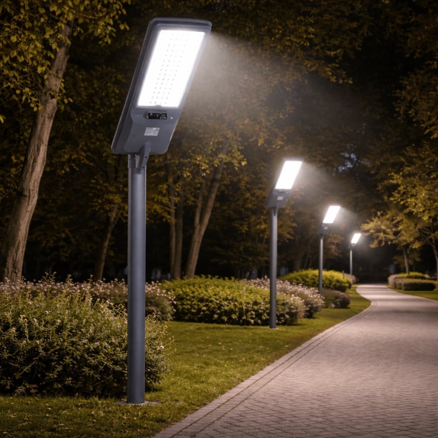 Aigostar - LED-Solar-Straßenleuchte mit Sensor LED/400W/3,2V 4800mAh + Fernbedienung