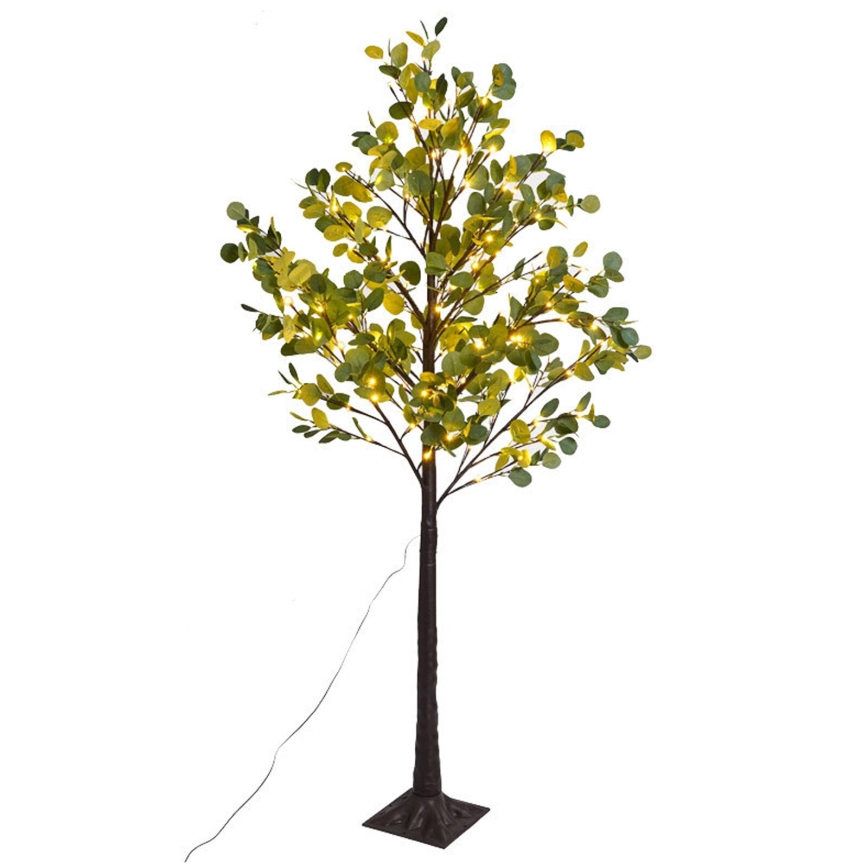 Aigostar - LED-Solardekoration 30xLED/2,6m IP65 warmweiβ Eukalyptus