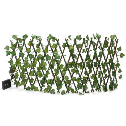Aigostar - LED-Solardekoration 56xLED/2x0,4m IP65 300 mAh warmweiß ivy