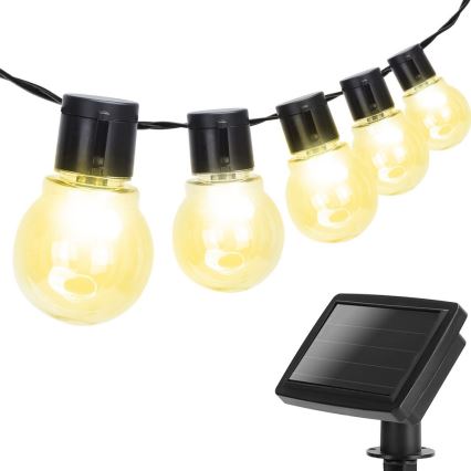 Aigostar - LED Solarkette 20xLED/5,8m IP44 warmweiß