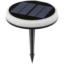 Aigostar - LED-Solarlampe LED/0,6W/2V d 16,5 cm 3000K/4000K/6500K IP65 schwarz