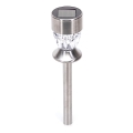 Aigostar - LED-Solarlampe LED/1,2 lm/1,2V 35,5cm mattchrom 2700K IP44 100 mAh
