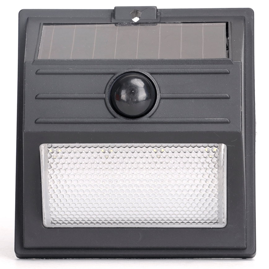 Aigostar - LED Solarlampe mit Bewegungssensor LED/3,7V 6500K 500 mAh IP65 Schwarz