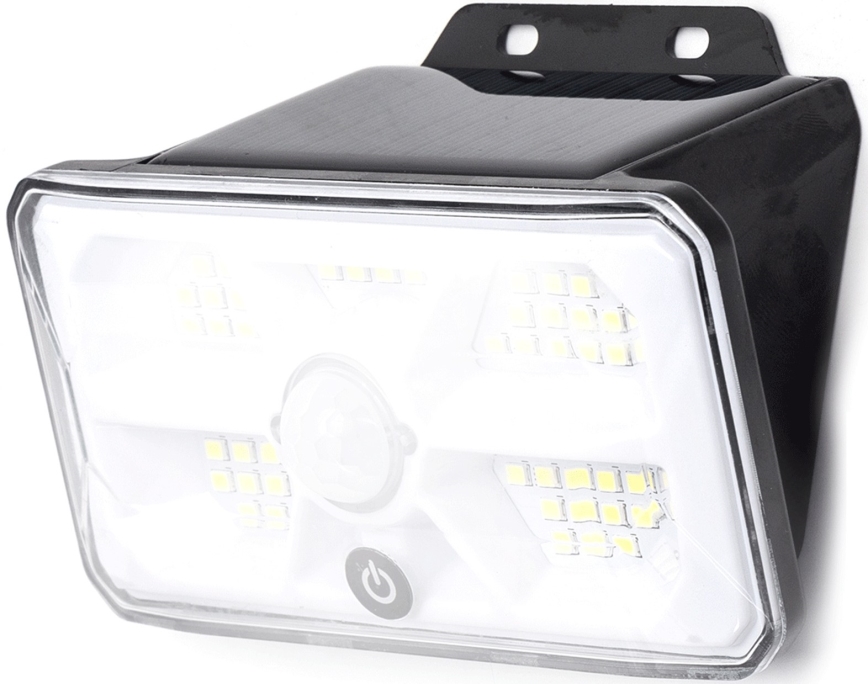 Aigostar - LED Solarlampe mit Sensor LED/3,7V 6500K 500 mAh IP65 Schwarz