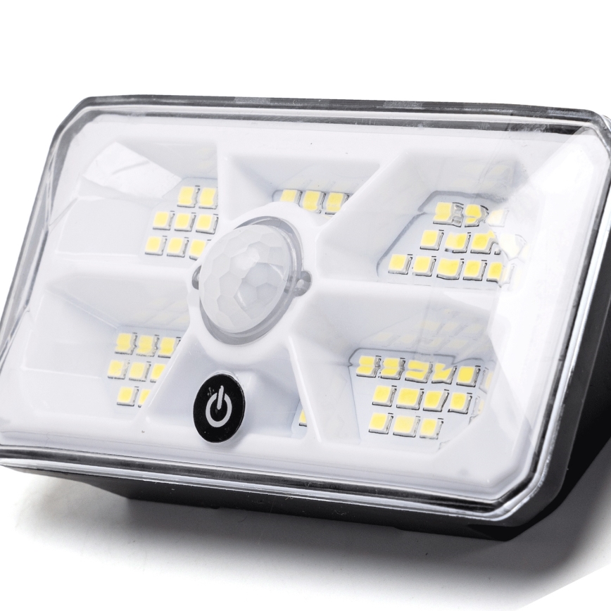Aigostar - LED Solarlampe mit Sensor LED/3,7V 6500K 500 mAh IP65 Schwarz