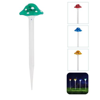 Aigostar - LED Solarleuchte LED/0,006W/1,2V 100 mAh 2700K IP44 grün