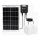 Aigostar - LED-Solarleuchte 2xLED/35W/12V 6000 mAh 6500K d 16,8 cm + Fernbedienung