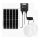 Aigostar - LED-Solarleuchte 2xLED/70W/12V 12000 mAh 6500K d 20,5 cm + Fernbedienung