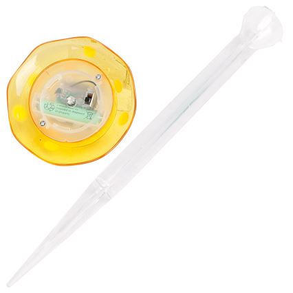 Aigostar - LED Solarleuchte LED/0,006W/1,2V 100 mAh 2700K IP44 gelb