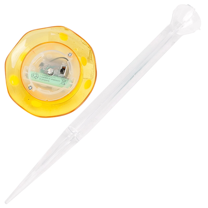 Aigostar - LED Solarleuchte LED/0,006W/1,2V 100 mAh 2700K IP44 gelb