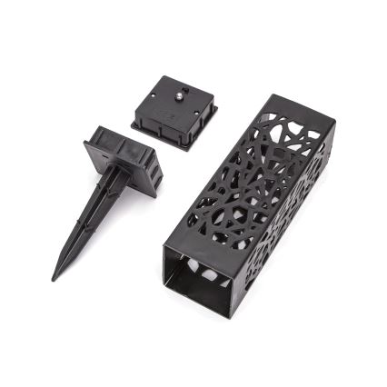 Aigostar - LED-Solarleuchte LED/0,006W/1,2V 100 mAh 28,5 cm schwarz 6500K IP44