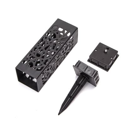 Aigostar - LED-Solarleuchte LED/0,006W/1,2V 28,5cm schwarz 100 mAh 6500K  IP44