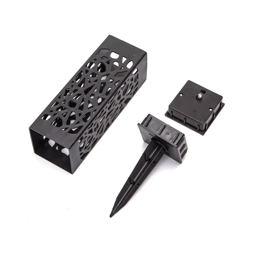 Aigostar - LED-Solarleuchte LED/0,006W/1,2V 28,5cm schwarz 100 mAh 6500K  IP44