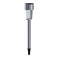 Aigostar - LED Solarleuchte LED/0,006W/1,2V 29,5 cm 40 mAh mattchrom 6500K IP44