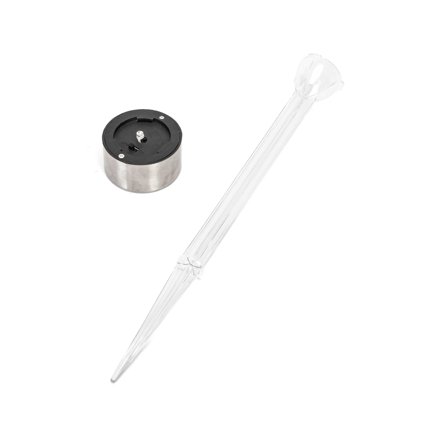 Aigostar - LED-Solarleuchte LED/0,006W/1,2V 32cm matt Chrom 200 mAh 2700K IP44
