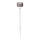 Aigostar - LED-Solarleuchte LED/0,006W/1,2V 32cm matt Chrom 200 mAh 2700K IP44