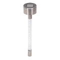 Aigostar - LED Solarleuchte LED/0,006W/1,2V 36,7 cm mattchrom 2700K 40 mAh IP44