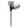Aigostar - LED-Solarleuchte LED/0,006W/1,2V 37,5cm matt Chrom 2700K IP44 40 mAh