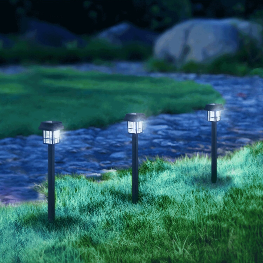 Aigostar - LED-Solarleuchte LED/0,006W/1,2V 40mAh 6500K IP44 32 cm
