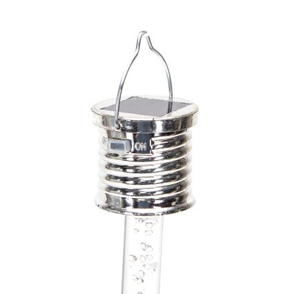 Aigostar - LED-Solarleuchte LED/0,006W/1,2V Chrom 2700K IP44 40 mAh