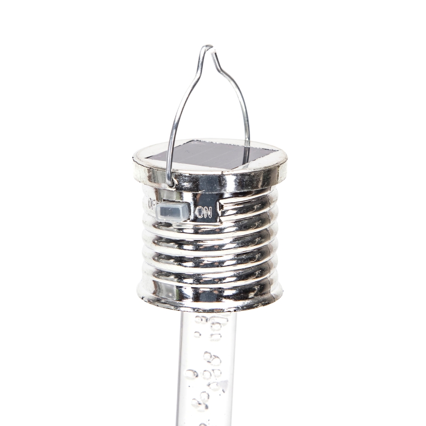 Aigostar - LED-Solarleuchte LED/0,006W/1,2V Chrom 2700K IP44 40 mAh