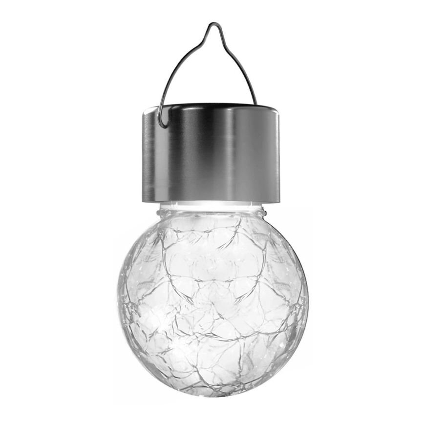 Aigostar - LED-Solarleuchte LED/0,006W/1,2V d 6 cm 100 mAh 6500K IP44