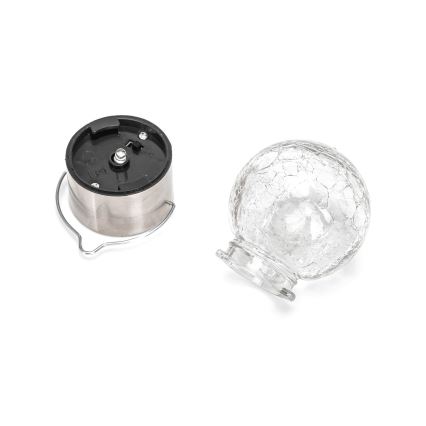 Aigostar - LED-Solarleuchte LED/0,006W/1,2V d 6 cm 100 mAh 6500K IP44