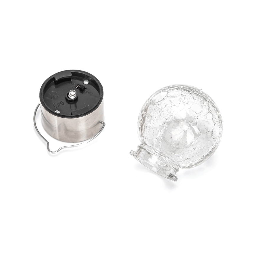 Aigostar - LED-Solarleuchte LED/0,006W/1,2V d 6 cm 100 mAh 6500K IP44