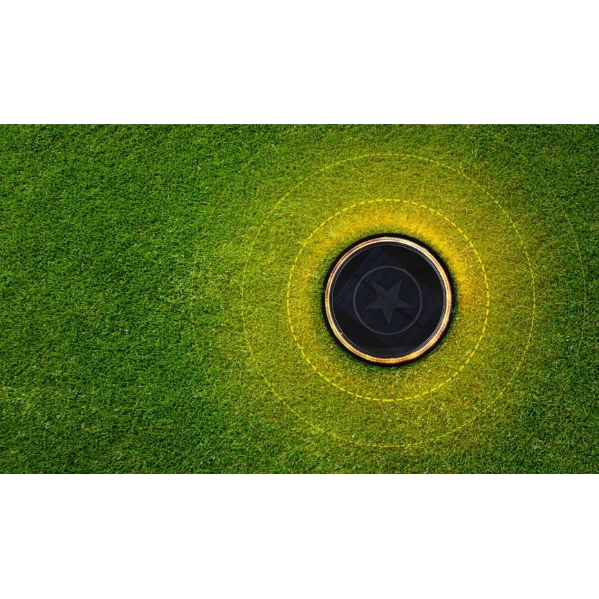 Aigostar - LED-Solarleuchte LED/0,6W/5,5V 24,5 cm 500 mAh 3200K IP66 schwarz