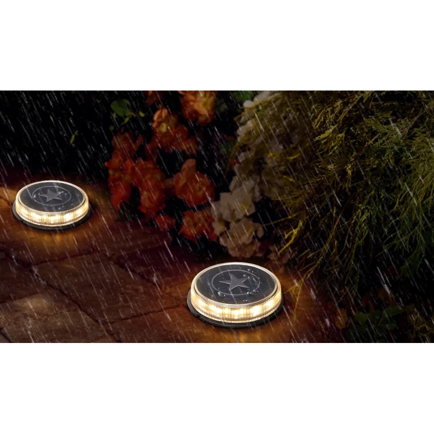 Aigostar - LED-Solarleuchte LED/0,6W/5,5V 24,5 cm 500 mAh 3200K IP66 schwarz