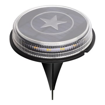 Aigostar - LED-Solarleuchte LED/0,6W/5,5V 24,5 cm 500 mAh 3200K IP66 schwarz