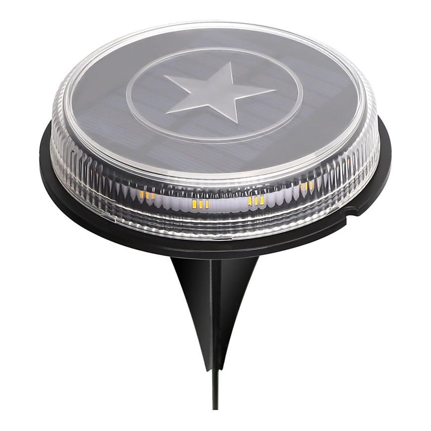 Aigostar - LED-Solarleuchte LED/0,6W/5,5V 24,5 cm 500 mAh 3200K IP66 schwarz