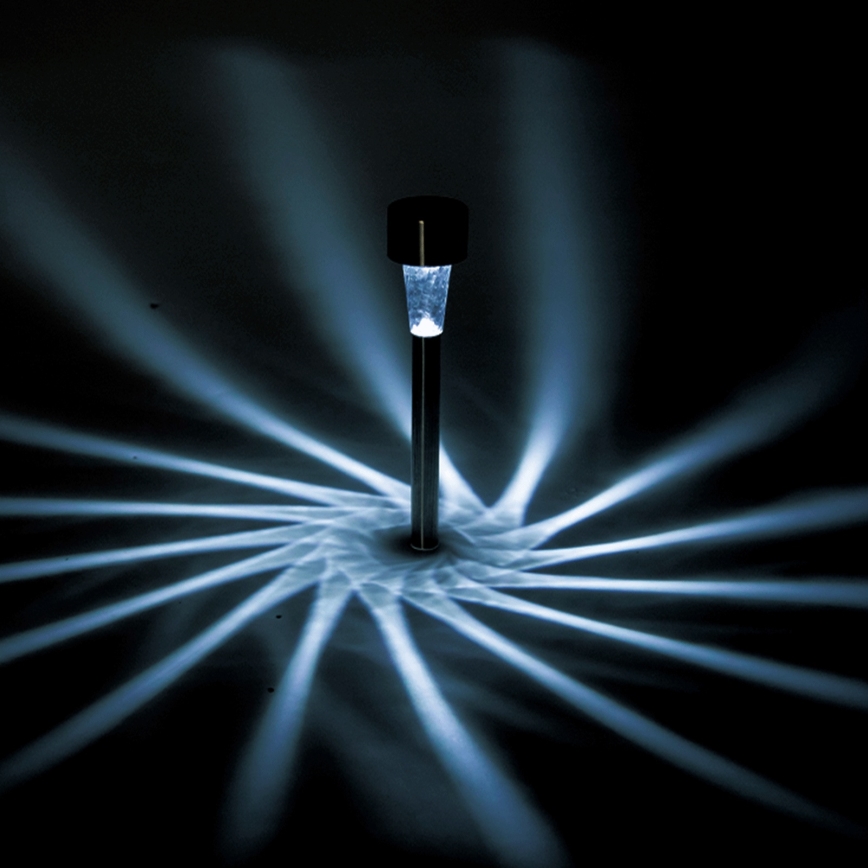 Aigostar - LED-Solarleuchte LED/2V IP44 40 mAh mattchrom