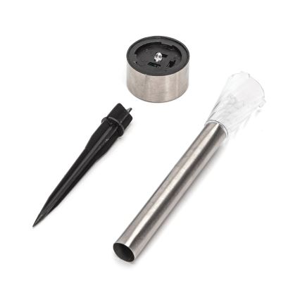 Aigostar - LED-Solarleuchte LED/2V IP44 40 mAh mattchrom