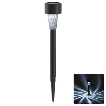 Aigostar - LED-Solarleuchte LED/2V IP44 40 mAh schwarz