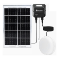 Aigostar - LED-Solarleuchte LED/70W/12V 6000 mAh 6500K IP65 Ø 20,5 cm + Fernbedienung