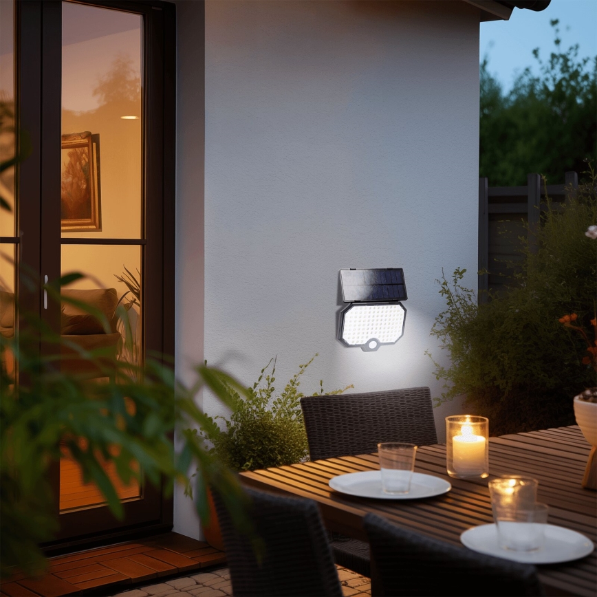 Aigostar - LED-Solarleuchte mit Bewegungssensor LED/2,4W/3,7V IP65
