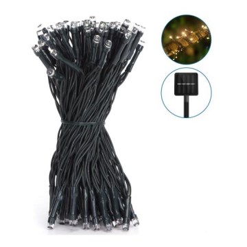 Aigostar - LED-Solarlichterkette 100xLED/12m 300 mAh IP65 warmweiβ