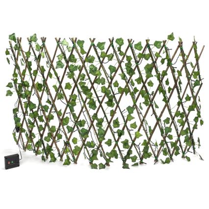 Aigostar - LED-Solarlichterkette 102xLED/2x0,7m IP65 warmweiβ Efeu