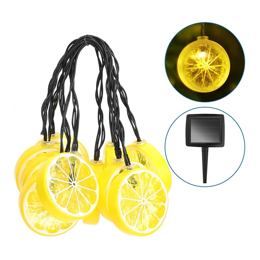 Aigostar - LED-Solarlichterkette 10xLED/3,8m IP44 600 mAh warmweiβ