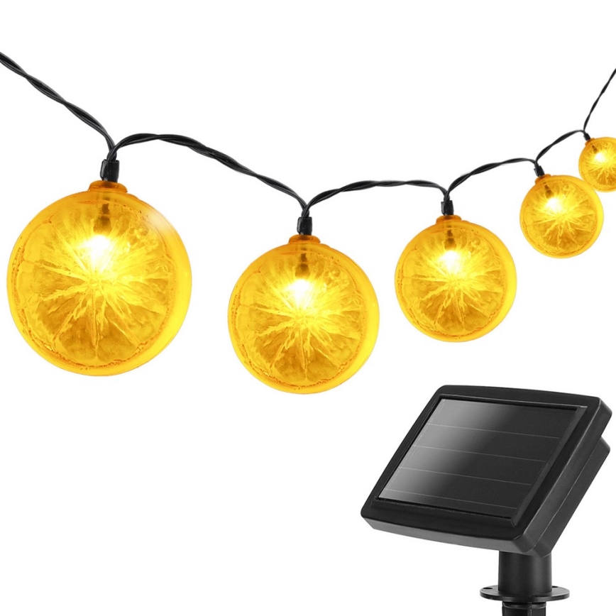 Aigostar - LED-Solarlichterkette 10xLED/3,8m IP44 600 mAh warmweiβ