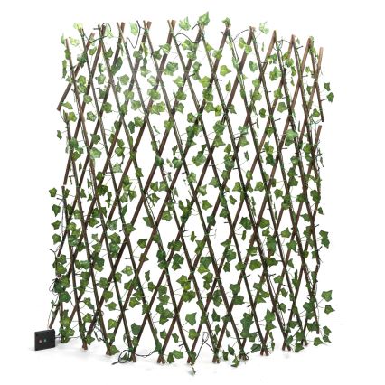 Aigostar - LED-Solarlichterkette 148xLED/2x1,2m IP65 warmweiβ Efeu