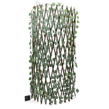 Aigostar - LED-Solarlichterkette 148xLED/2x1,2m IP65 warmweiβ Eukalyptus