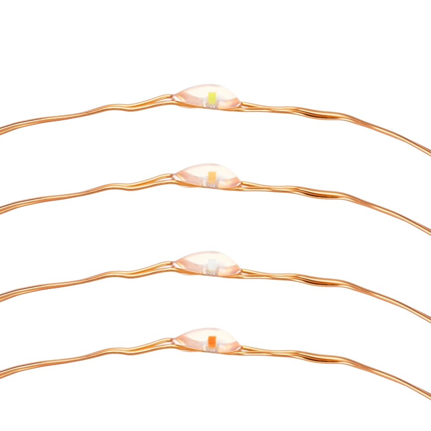 Aigostar - LED-Solarlichterkette LED/8 Funktionen 12m IP65 mehrfarbig