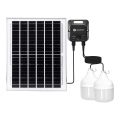 Aigostar - LED-Solarpendelleuchte mit Sensor 2xLED/70W/12V 12000 mAh 6500K IP65 Ø 12 cm + Fernbedienung